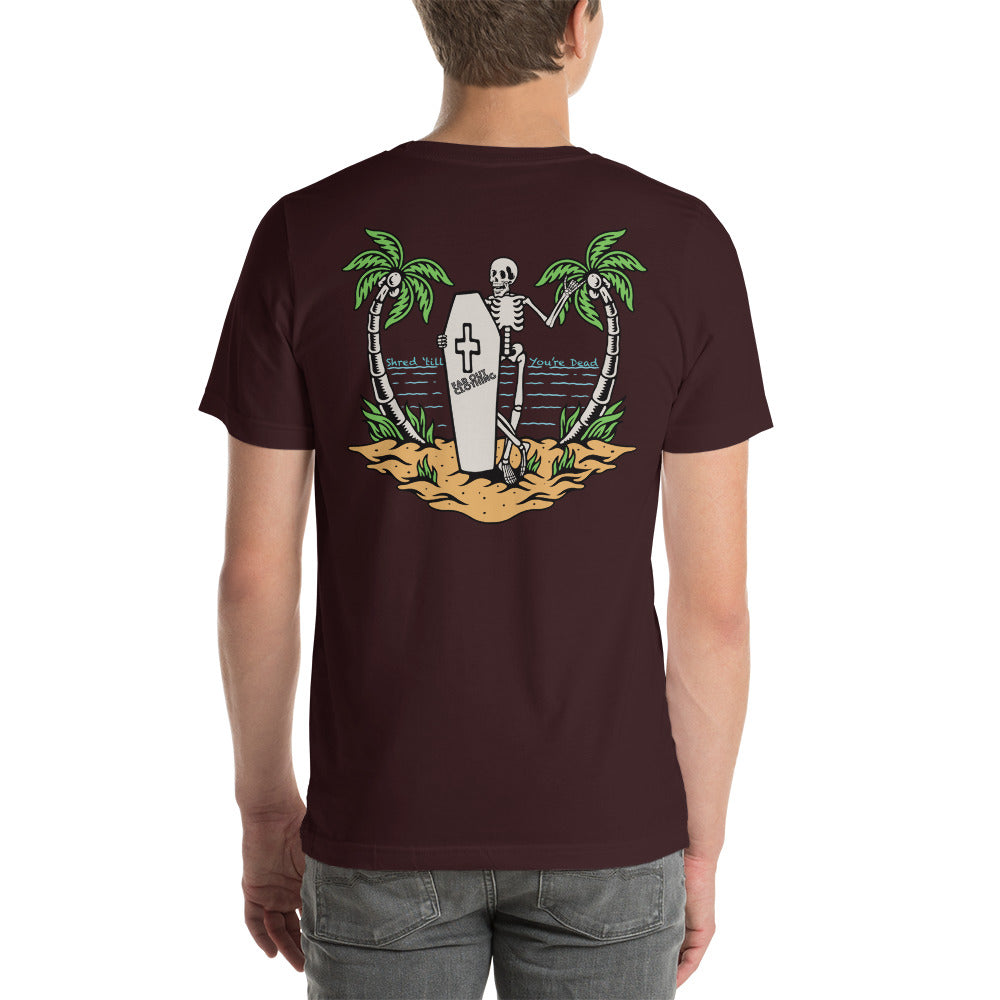 Shred till you're dead Premium white print