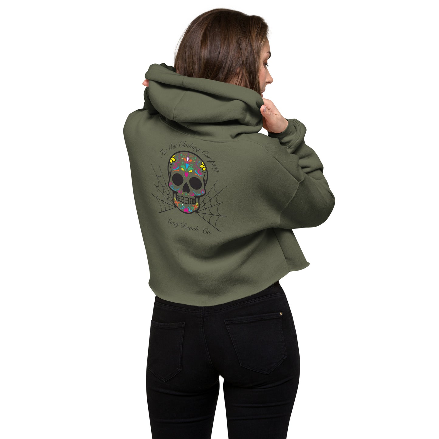Calaveras Crop Hoodie